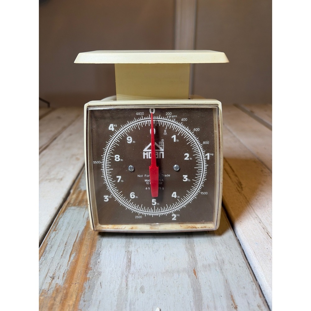 Vintage Hanson Kitchen Scale 10 lb Made in USA Retro Analog Food Scale Farmhouse